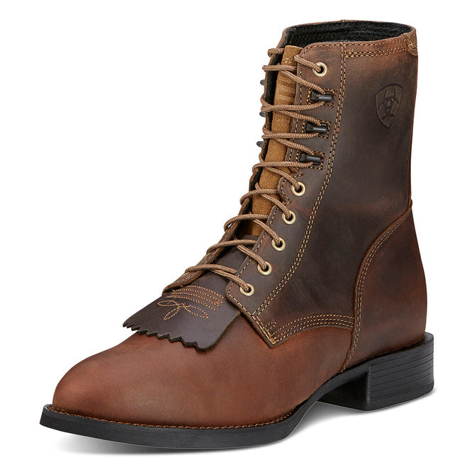 Ariat Mens Heritage Lacer Western Boots (10001988) Distressed Brown
