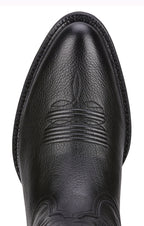 Ariat Mens Heritage R-Toe Western Boots (10002218) Black Deertan