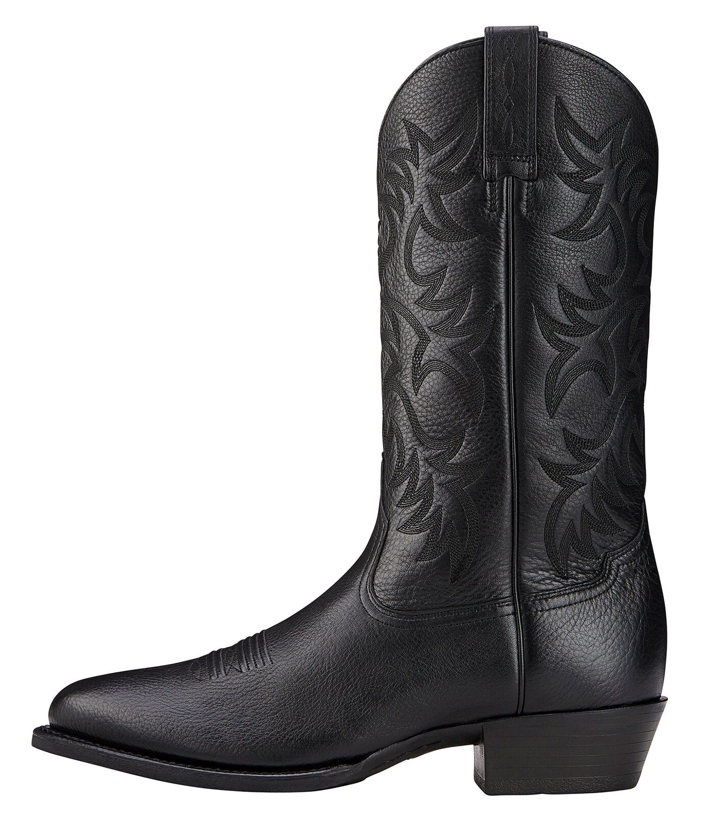 Ariat Mens Heritage R-Toe Western Boots (10002218) Black Deertan