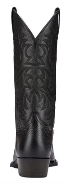 Ariat Mens Heritage R-Toe Western Boots (10002218) Black Deertan