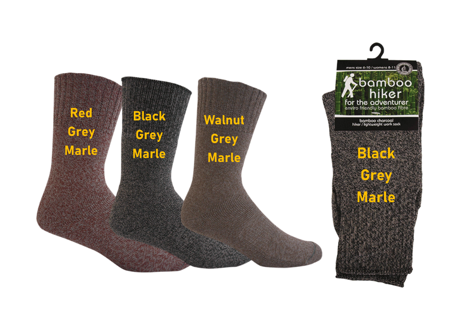 Bamboo Charcoal Hiker Socks