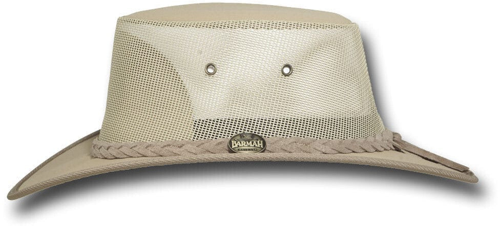 Barmah Canvas Drover Hat (1057BE) Beige