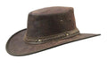 Barmah Squashy Kangaroo Crackle Hat (1018CR) Brown