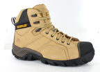 CAT Mens Argon Hi Zip Sided Safety Boots (P717393) Honey