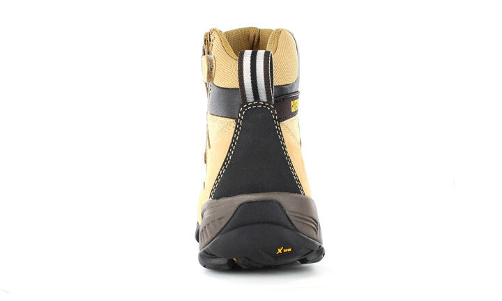 CAT Mens Argon Hi Zip Sided Safety Boots (P717393) Honey