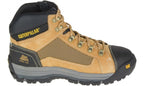 CAT Mens Convex Zip Sided Safety Boots (P720053) Honey