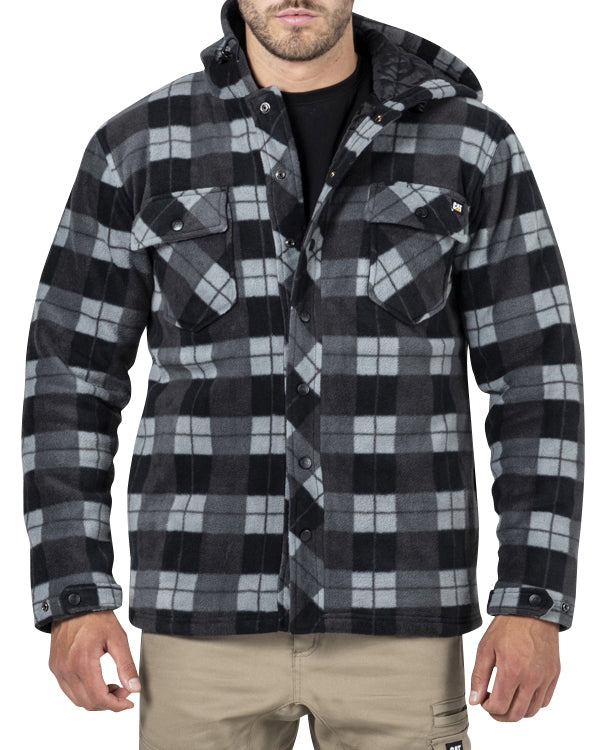 CAT Mens Active Work Jacket (1313058) Grey/Black Plaid