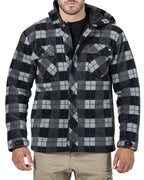 CAT Mens Active Work Jacket (1313058) Grey/Black Plaid