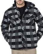CAT Mens Active Work Jacket (1313058) Grey/Black Plaid