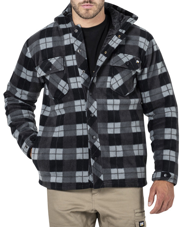 CAT Mens Active Work Jacket (1313058) Grey/Black Plaid