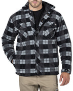 CAT Mens Active Work Jacket (1313058) Grey/Black Plaid