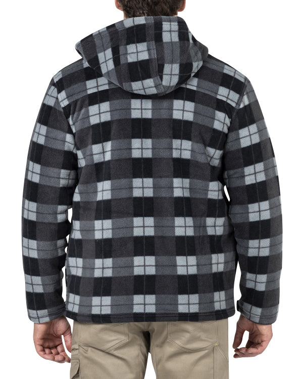 CAT Mens Active Work Jacket (1313058) Grey/Black Plaid