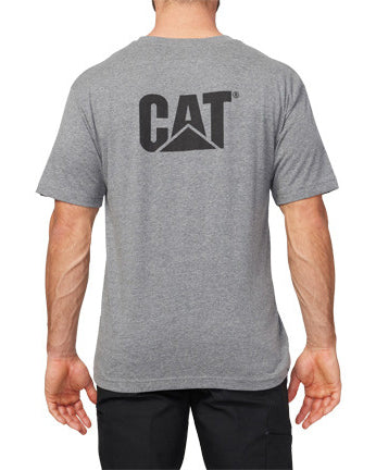 CAT Mens Trademark Tee (W05324) Dark Heather Grey 