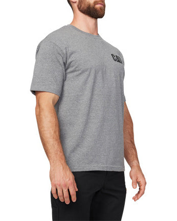 CAT Mens Trademark Tee (W05324) Dark Heather Grey 
