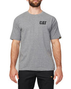 CAT Mens Trademark Tee (W05324) Dark Heather Grey 