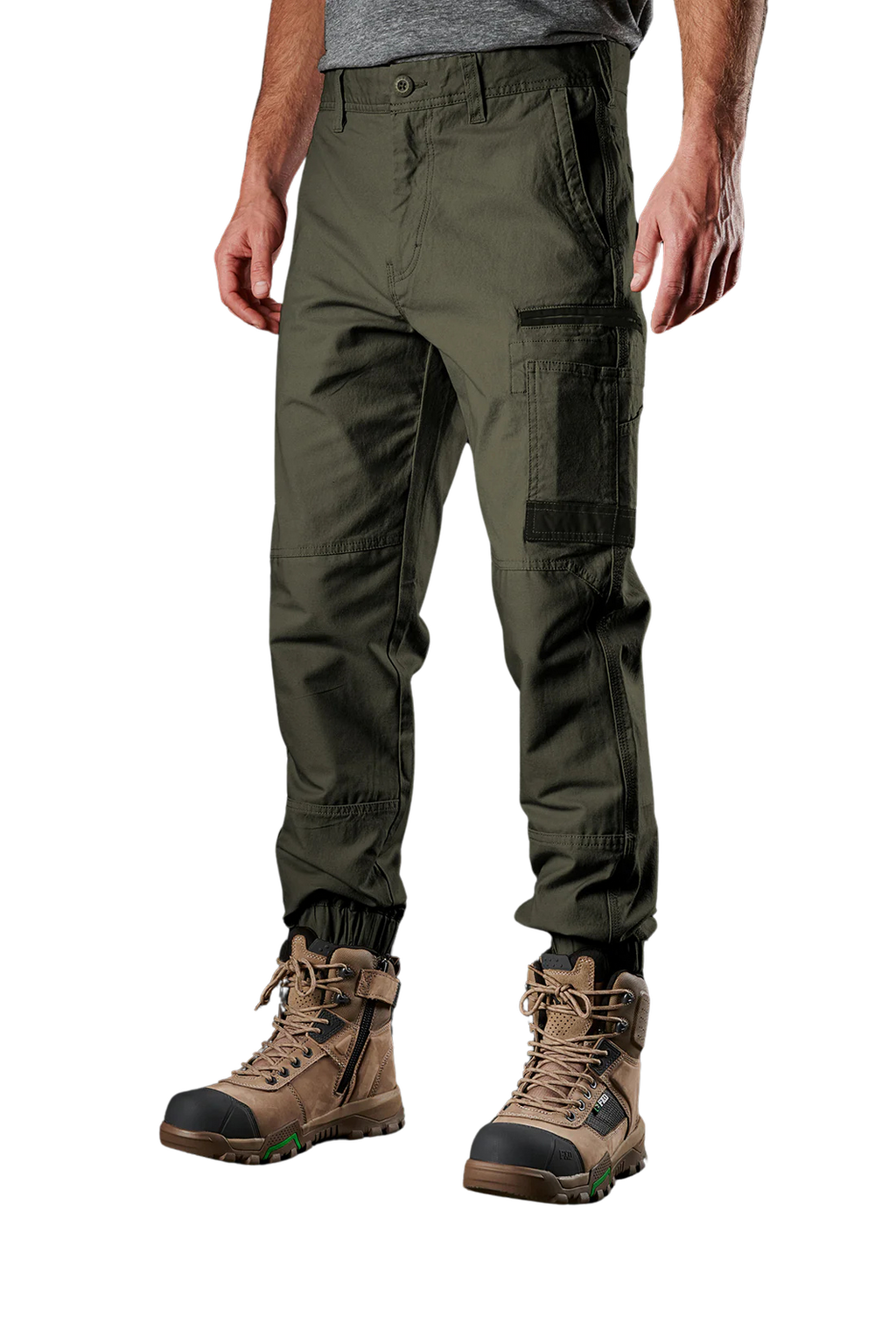 FXD Mens WP-4 Stretch Cuffed Work Pants (FX01616003) Green