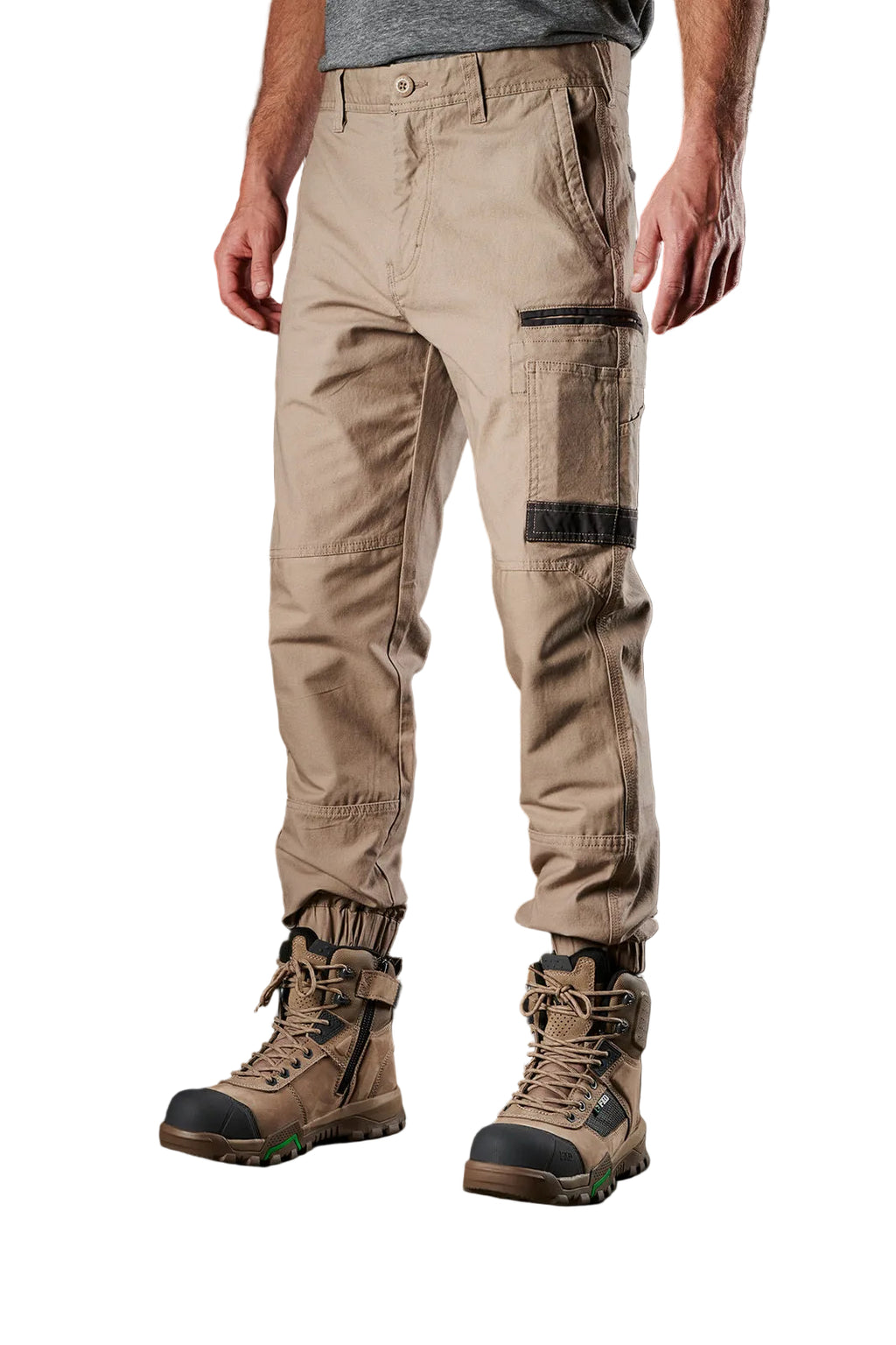 FXD Mens WP-4 Stretch Cuffed Work Pants (FX01616003) Khaki