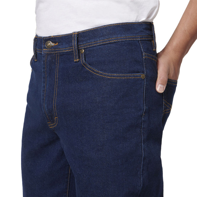 Hard Yakka Mens Stretch Denim Jeans (Y44610) Navy [GD]