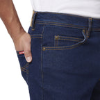 Hard Yakka Mens Stretch Denim Jeans (Y44610) Navy [GD]