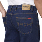 Hard Yakka Mens Stretch Denim Jeans (Y44610) Navy [GD]