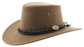 Jacaru Wallaroo Suede Hat (1007) Mushroom