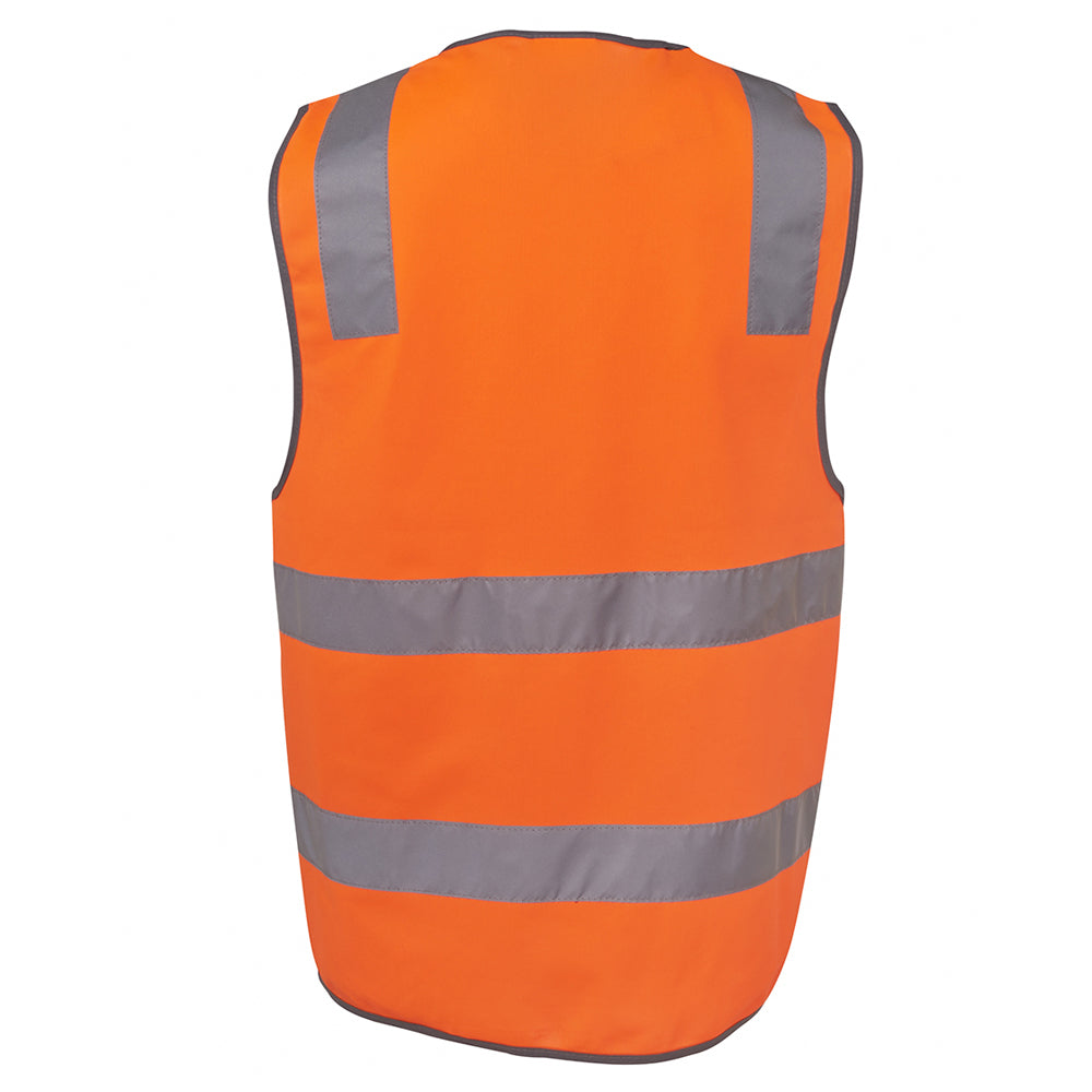 JB's Mens Hi Vis Safety Strip Vest (6DNSV) Orange [GD]