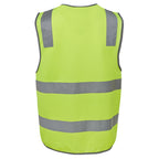 JB's Mens Hi Vis Safety Strip Vest (6DNSV) Lime [GD]