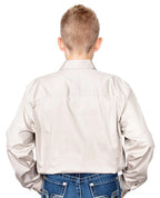 Just Country Boys Lachlan Half Button Work Shirt (30303) Stone