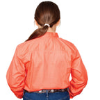 Just Country Girls Kenzie Half Button Work Shirt (60606) Hot Coral