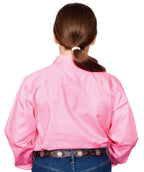Just Country Girls Kenzie Half Button Work Shirt (60606) Rose