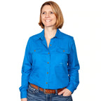 Just Country Womens Brooke Work Shirt (50502) Blue Jewel