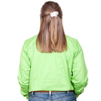 Just Country Womens Brooke Work Shirt (50502) Lime Green