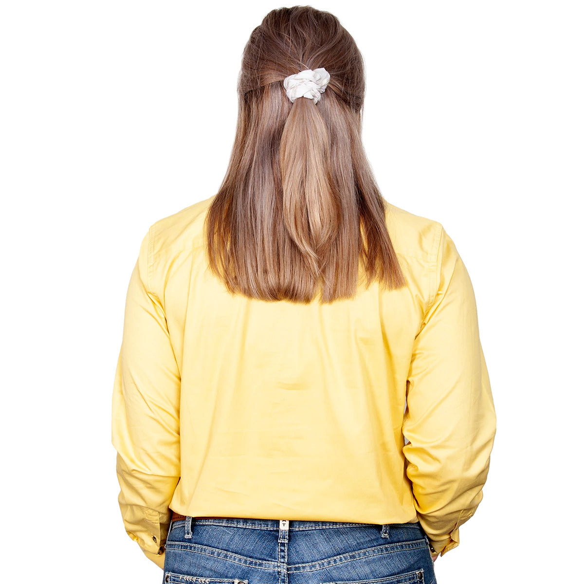 Just Country Womens Jahna Half Button Work Shirt (50505) Butter