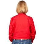 Just Country Womens Jahna Half Button Work Shirt (50505) Chilli