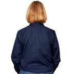 Just Country Womens Jahna Half Button Work Shirt (50505) Navy