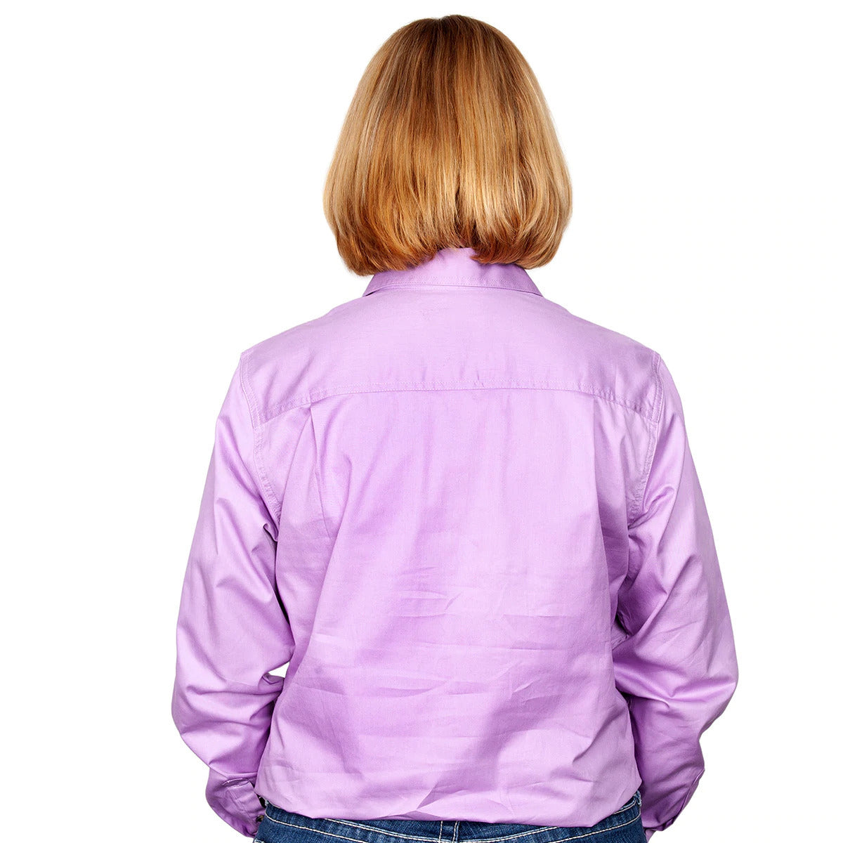 Just Country Womens Jahna Half Button Work Shirt (50505) Orchid