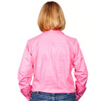 Just Country Womens Jahna Half Button Work Shirt (50505) Rose