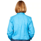 Just Country Womens Jahna Half Button Work Shirt (50505) Sky