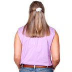 Just Country Womens Kerry Sleeveless Half Button Work Shirt (50503) Orchid