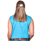Just Country Womens Kerry Sleeveless Half Button Work Shirt (50503) Sky