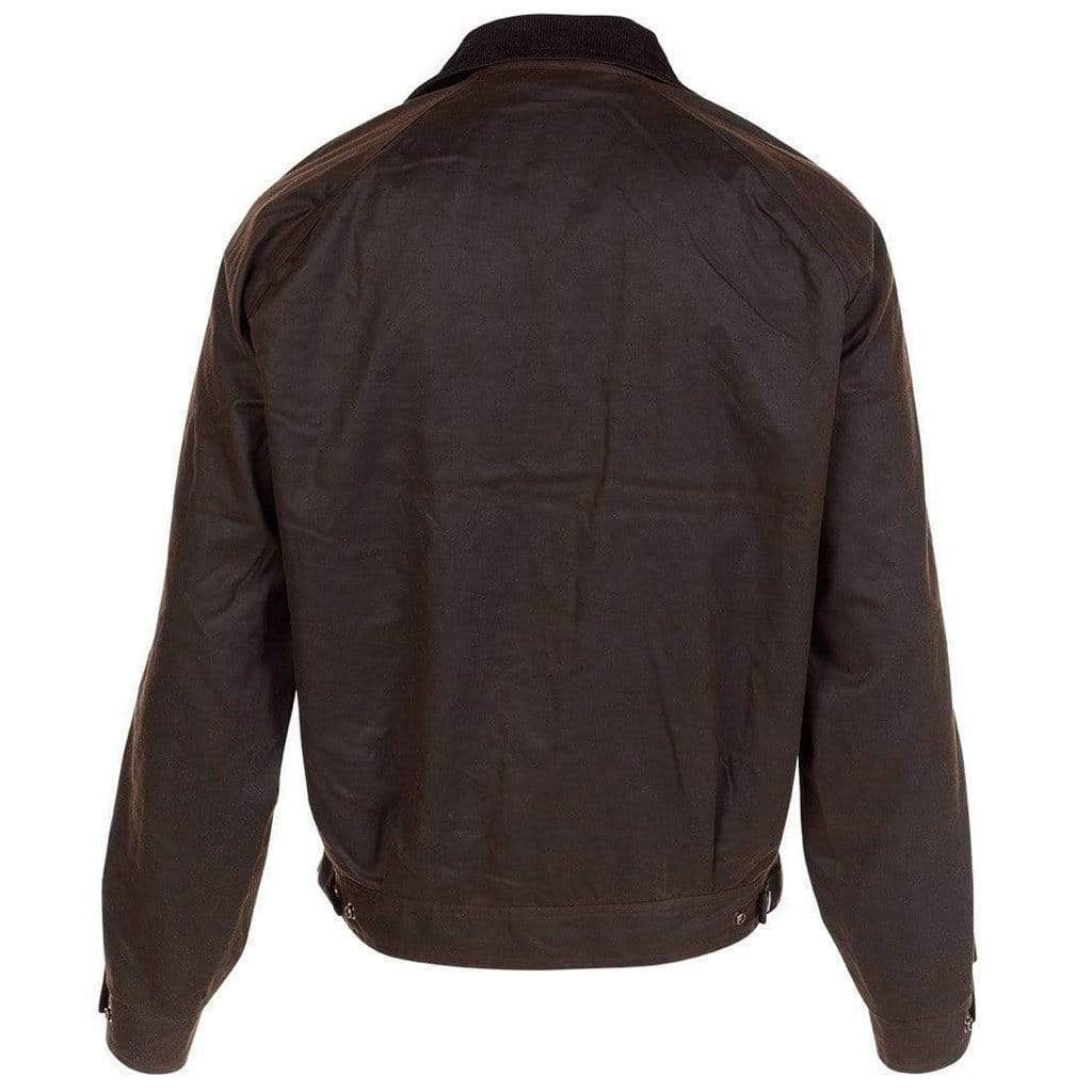 Outback Trading Mens Bendigo Oilskin Jacket (6132) Brown