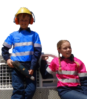 Ritemate Childrens Hi Vis Shirts with Tape (RM4050R) Blue/Navy