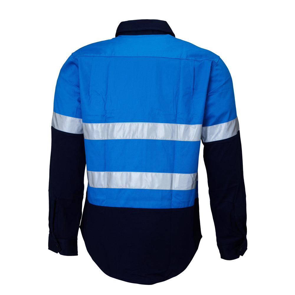 Ritemate Childrens Hi Vis Shirts with Tape (RM4050R) Blue/Navy