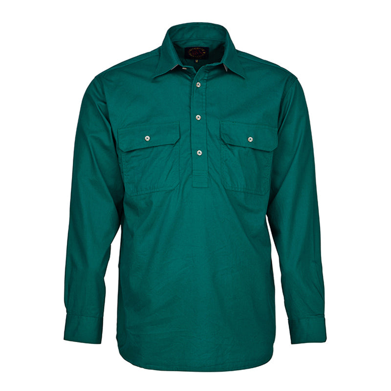 Ritemate Womens Pilbara Closed Front Shirt (RM300CF) Green