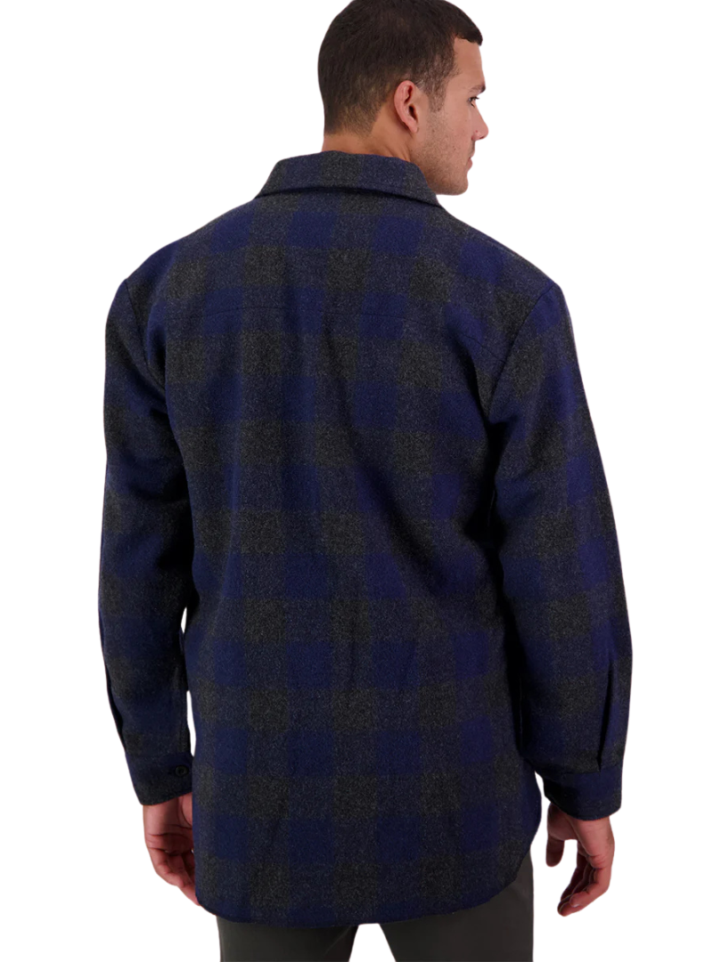 Swanndri Mens Ranger Bush L/S Shirt (SSD0107) Shadow/Navy Check