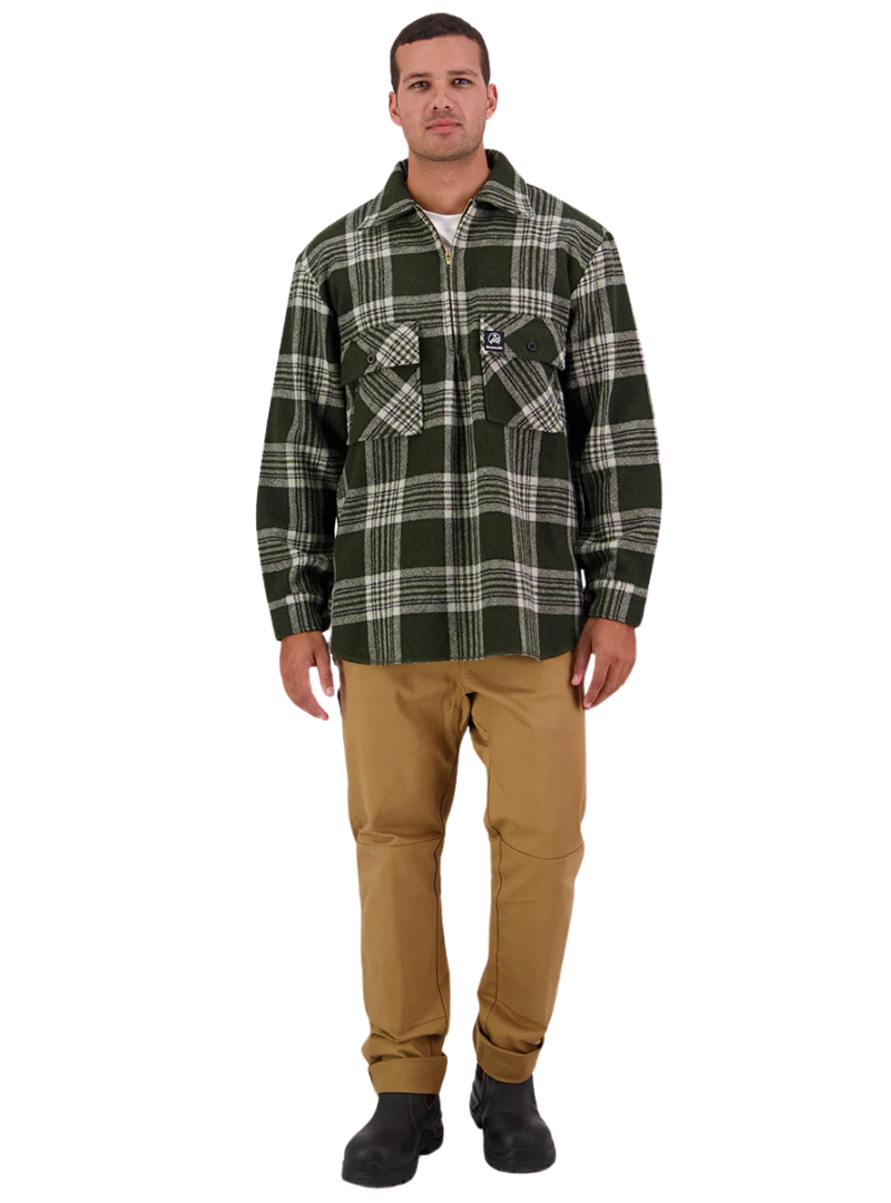 Swanndri Mens Ranger Bush L/S Shirt (SSD0107) Woodlands Check