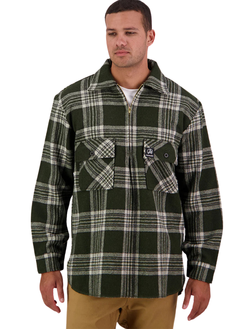 Swanndri Mens Ranger Bush L/S Shirt (SSD0107) Woodlands Check