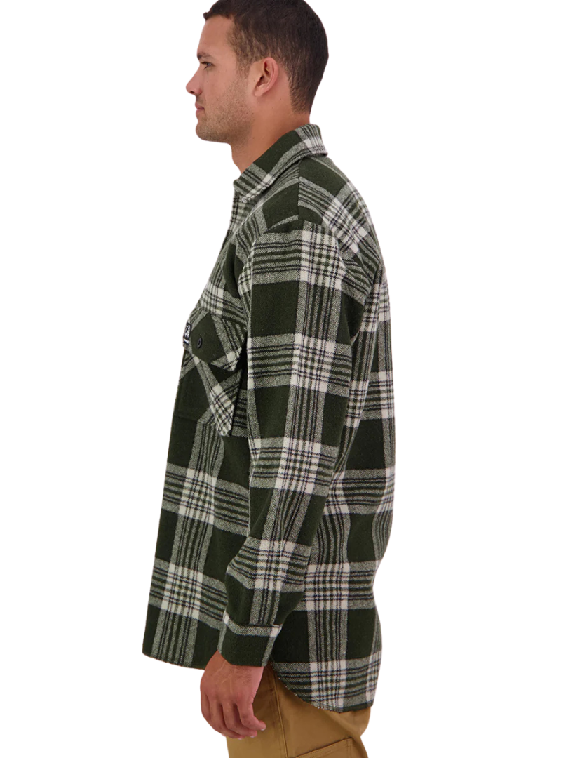 Swanndri Mens Ranger Bush L/S Shirt (SSD0107) Woodlands Check