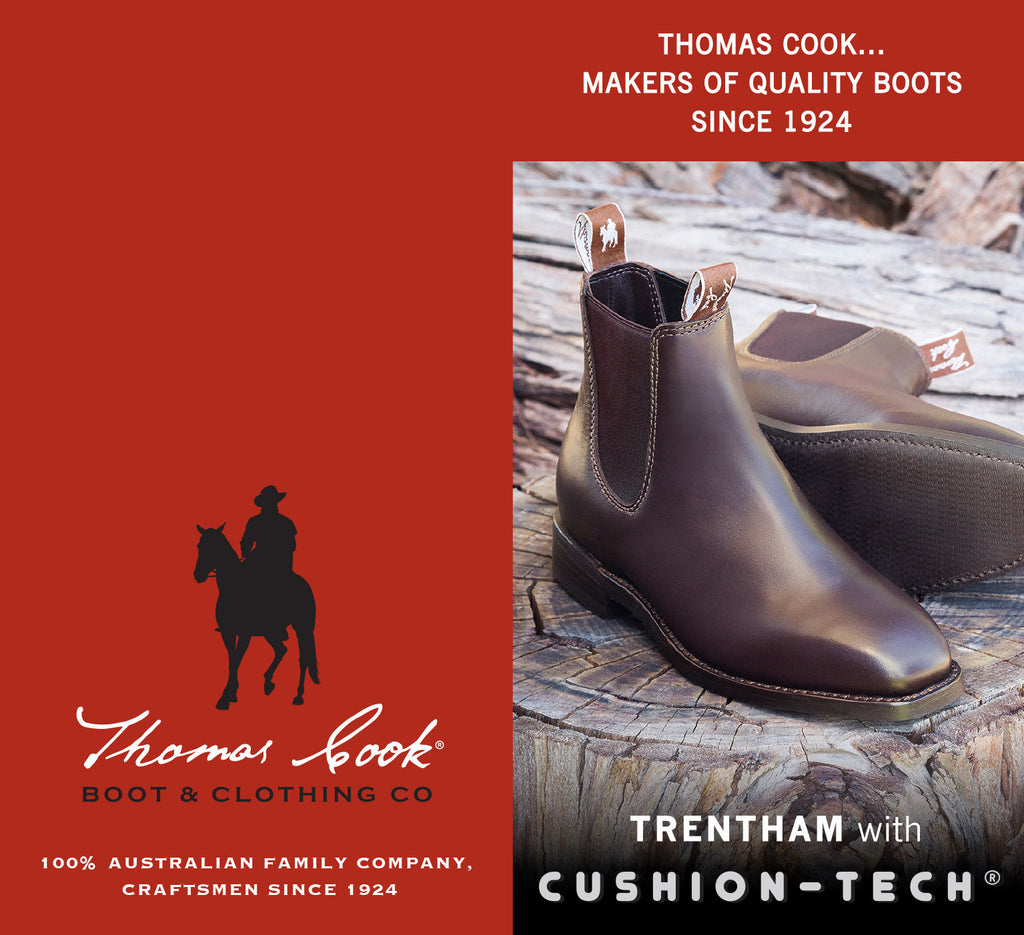 Thomas Cook Mens Trentham Cushion Tech Boots (TCP18193) Oiled Crazy Horse