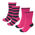 Thomas Cook Thermal Socks 2 Pack (TCP1992SOC) Bright Pink/Dark Navy